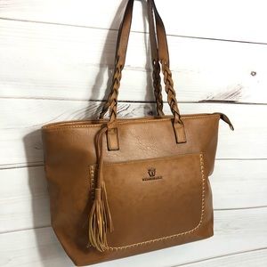Weimeibaige XL Vegan Leather Shoulder Tote